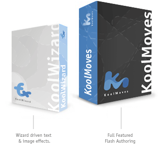 Koolmoves and Koolwizard animation software boxes