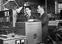 Tom Kilburn (right) with the Pilot Atlas in 1960